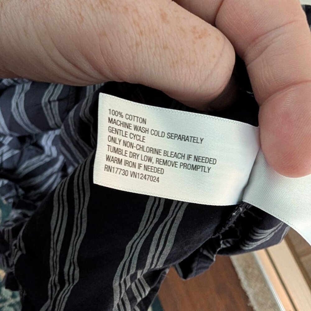 Universal Thread Midi A-Line Dress - Slate Blue Striped - L - Picture 7 of 8